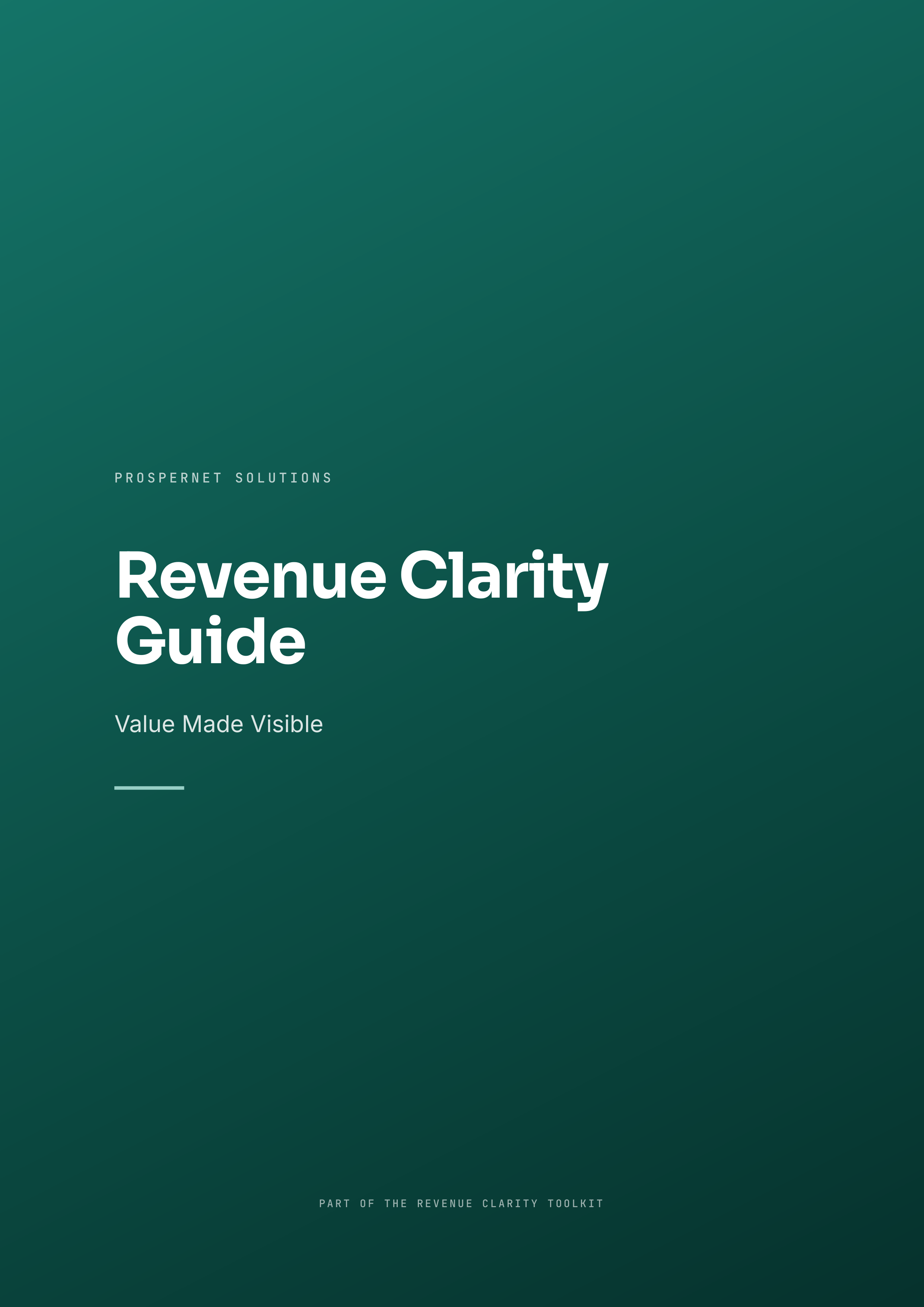 The guide opens on why value comes first.